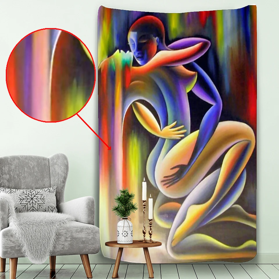 Сладкий поцелуй Главная Wall art украшение дома психоделический гобелен сцена