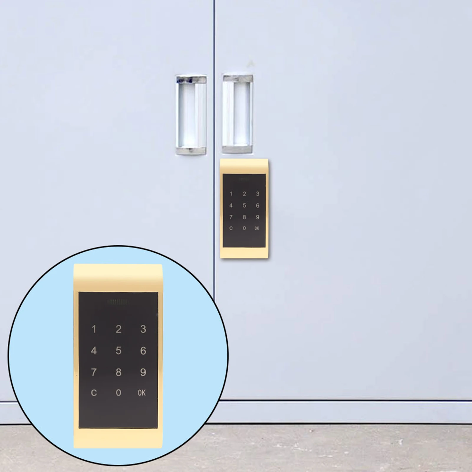 Электронный смарт замок для шкафов кодовый с сенсорной клавиатурой