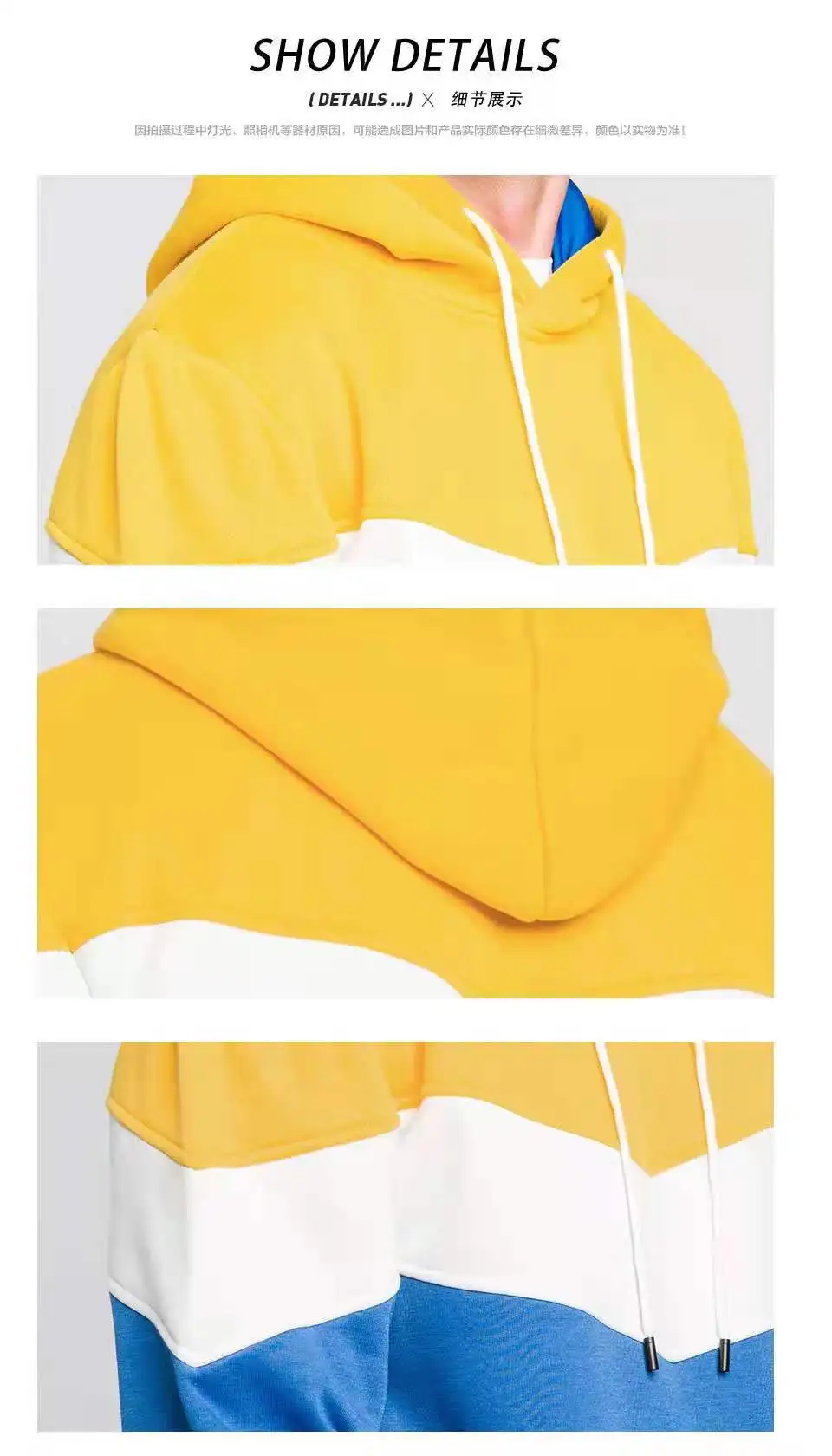 

New men's and women's color matching sweater jacket sportswear gym exercise popular solid color autumn and winter S-3X 2021