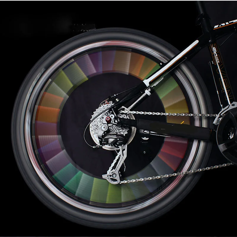 Фотоотражающая неоновая проволока для велосипеда огненные колеса в ночное время