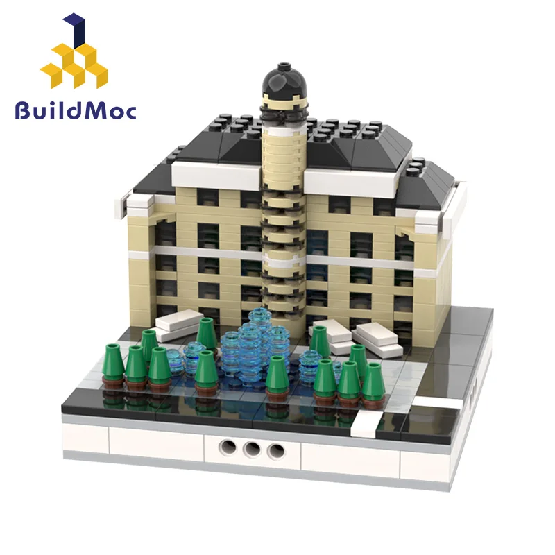 MOC Street View Coffee Shop Museum Garage Las Vegas Hotel Modular City Buildings Collection Set Toy Christmas Gifts | Игрушки и хобби