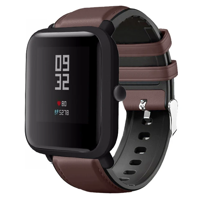 Ремешок для часов Amazfit Bip силиконовый браслет из натуральной кожи смарт-часов GTS |