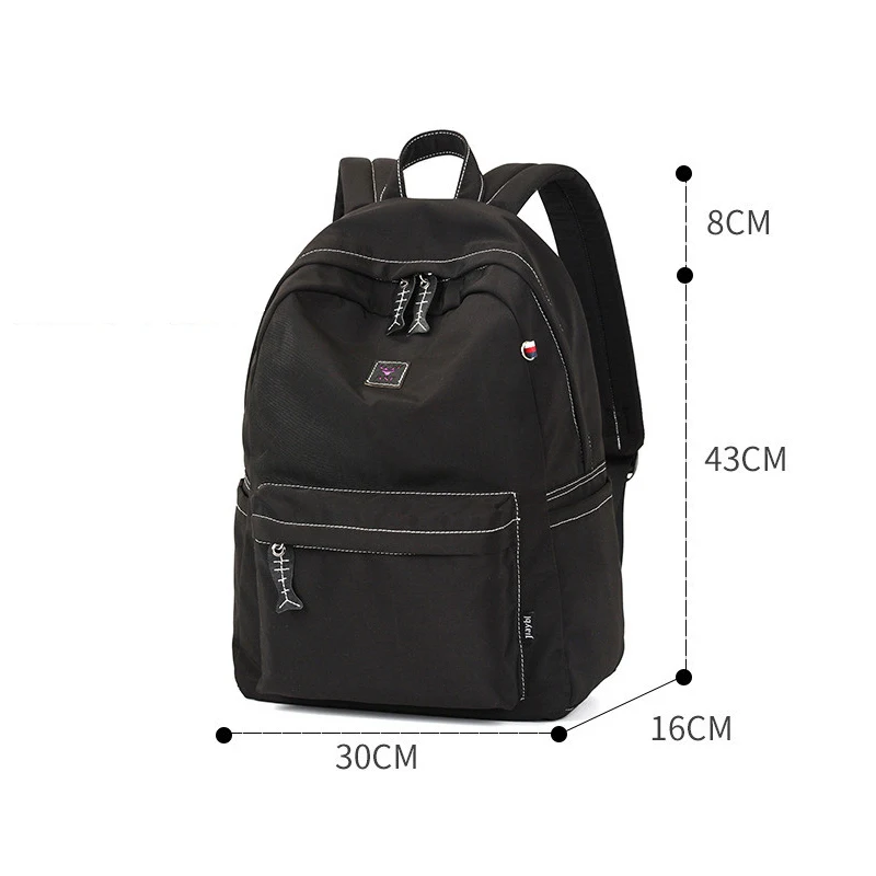 Модный водонепроницаемый полиэстеровый школьный рюкзак для студентов.