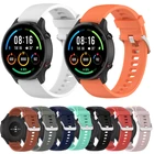 Ремешок 22 мм для Xiaomi Mi Watch цветной спортивный браслет для умных часов Huawei Watch GTGT 2 46 мм силиконовый Сменный ремень