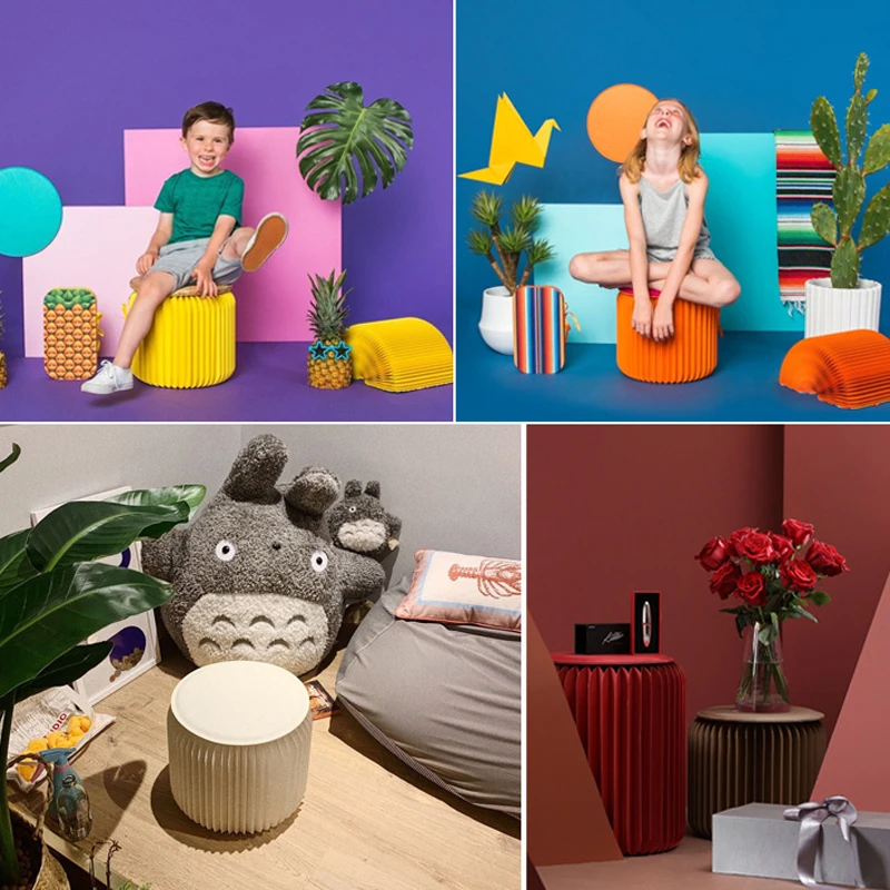 Складной переносной табурет 32x28 см оттоманка для ног пуф экономии места на