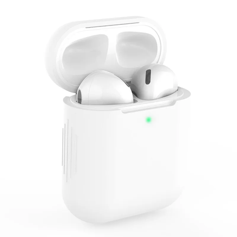 ТПУ Силиконовые чехлы для Airpods 1/2 защитный аксессуар чехол прозрачный Ультратонкий чехол противоударный держатель для Air Pods 2nd - Цвет: 14