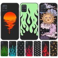 tpu painted case for oppo realme 8 7 6 5 pro cases for realme c21 c25 c3 c11 c15 cases cool black silicon flame pattern covers