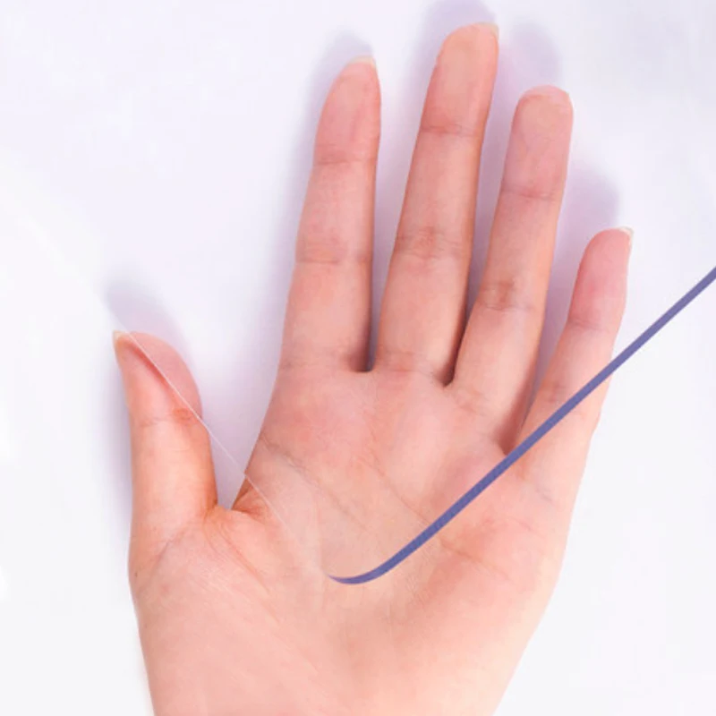 Прозрачная скатерть из ПВХ 1 5 мм водонепроницаемая прямоугольная маслостойкая