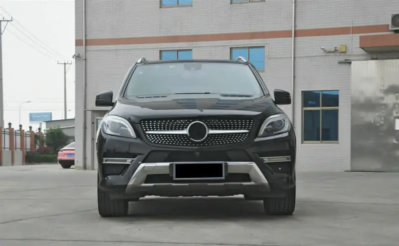 

Diamond For Mercedes-Benz ML class ML300 W164 W166 2012-2015 Car styling grille ABS plastic Auto front bumper Center Grills