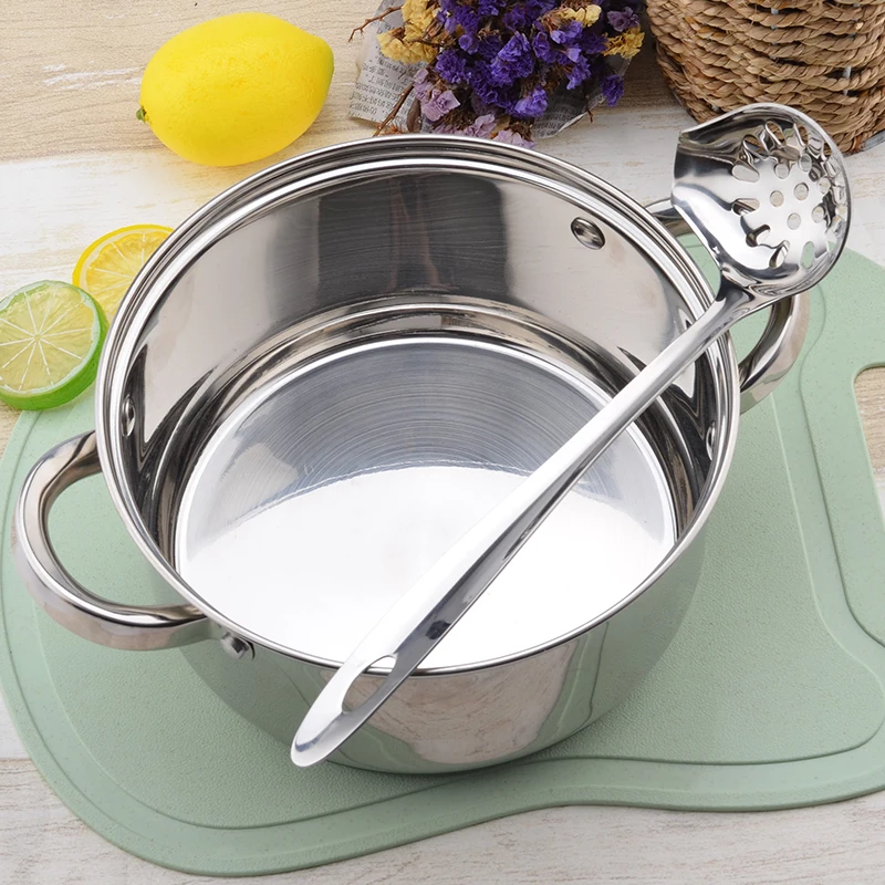 OBR ложка для супа Черпак из нержавеющей стали кухонный фильтр косая с длинной