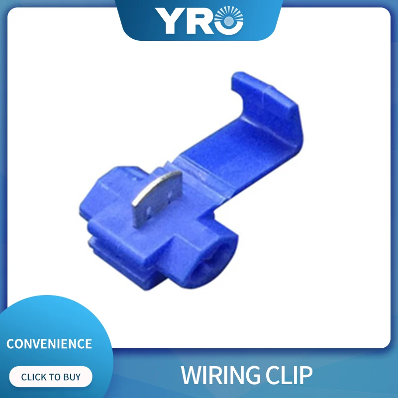 500pcs Fast connector joint flame retardant terminal clamp free stripping blue wire splitter | Обустройство дома