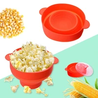 silicone popcorn maker microwave popcorn bucket foldable silicone popcorn bucket poppers bowl diy popcorn maker