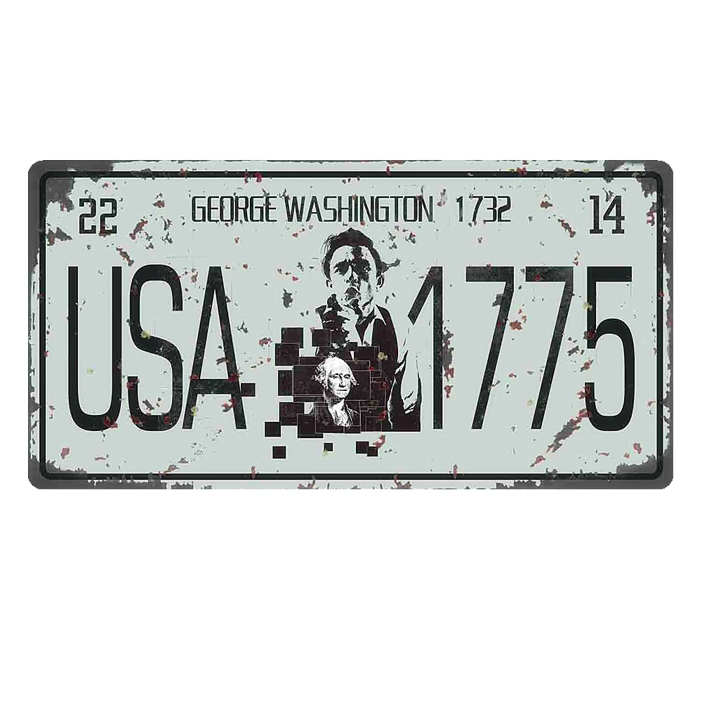 США винтажные металлические жестяные знаки Route 66 номер автомобиля номерной знак табличка Плакат Бар Клуб стены гаража украшения дома 15*30 см A133 - Цвет: 9