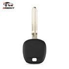 Dandkey пустой транспондер Оболочки для Toyota RAV4 Prado Corolla Camry Reiz Горец Yaris Corolla TOY43 лезвие без логотипа