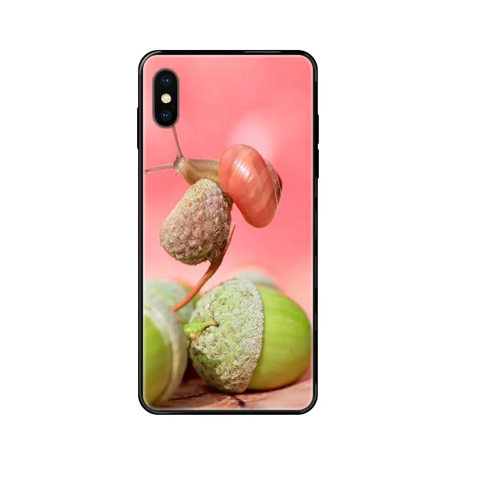 Черный мягкий крутой лучший чехол для Xiaomi Mi Note A1 A2 A3 5 5s 6 8 9 10 SE Lite Pro Ultra Animal Baby Snails |