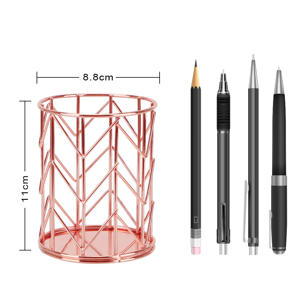 

Cylindrical Case Storage Holder Lipstick Pen Holder Rack Table Organizer Cosmetics Makeup Brushes Storage Box