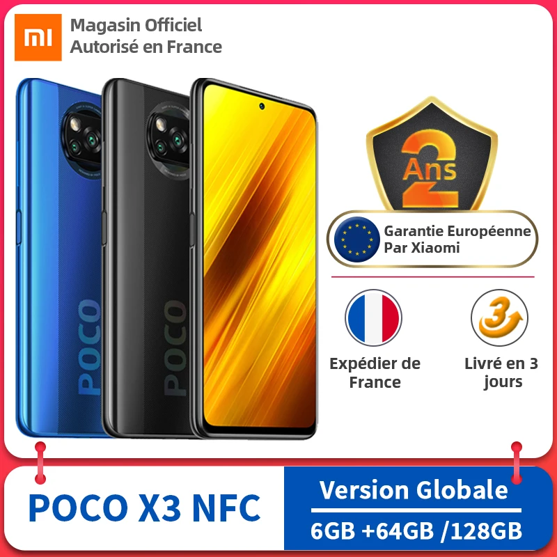 Глобальная версия Xiaomi POCO X3 NFC 6 Гб 64 Гб/128 ГБ ROM Смартфон Snapdragon 732G мегапиксельная