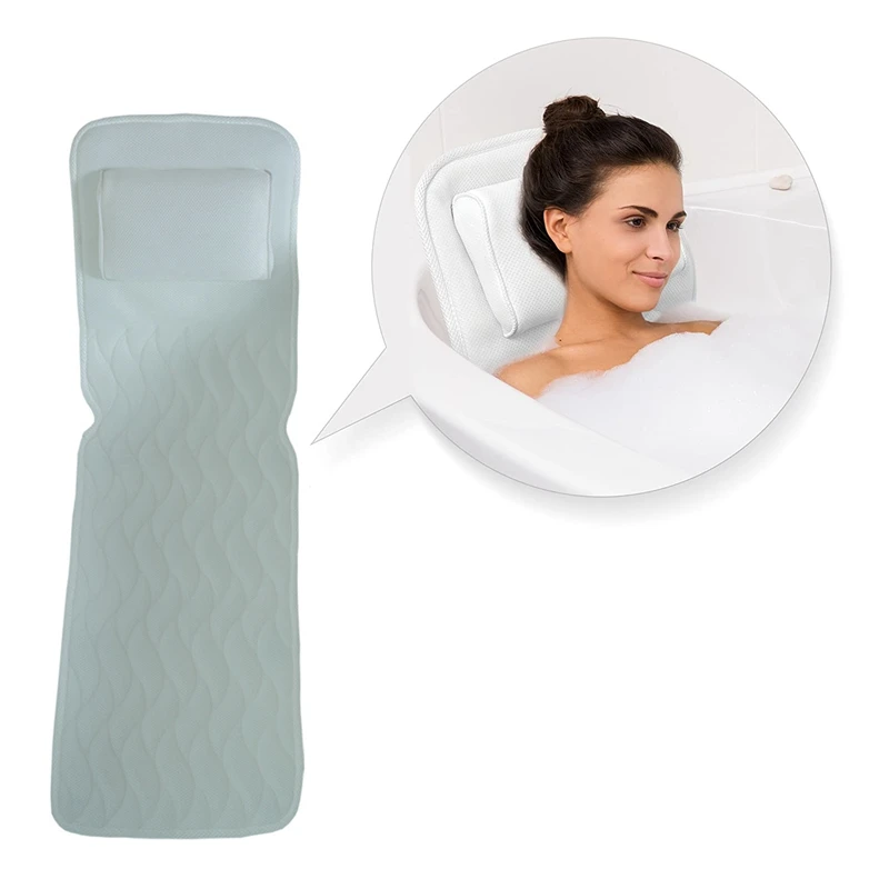 Подушка для тела и ванны нескользящий коврик спа-ванны матрас дышащий 3D сетчатый