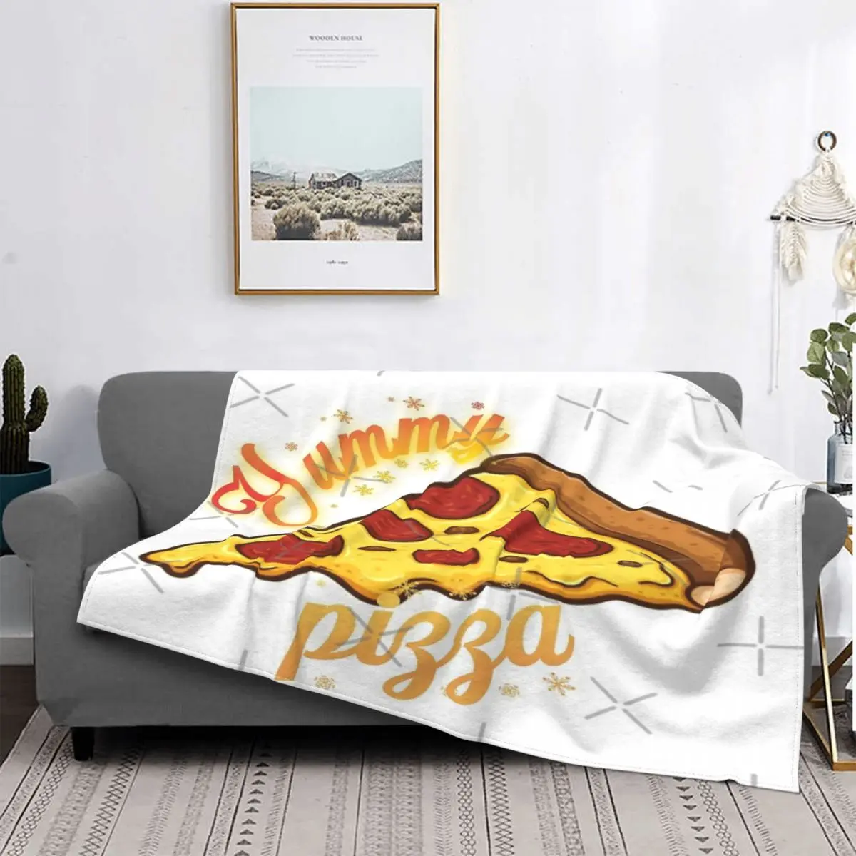 

Manta de Arte de Pizza, colcha de cama a cuadros, muselina mullida a cuadros, manta con capucha, colcha de verano