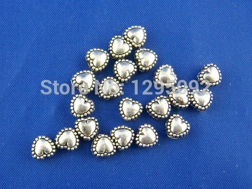 1000 шт. серебристые тонкие сердца металлические фотообои 5x5 мм|metal spacer|spacer beadsbeads diy |
