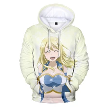 Popular3D Men/Women FAIRY TAIL hoodies Round Neck Sweatshirt Fashion Trend Style 3D Polyester unisex Material Long Sleeve Hooded