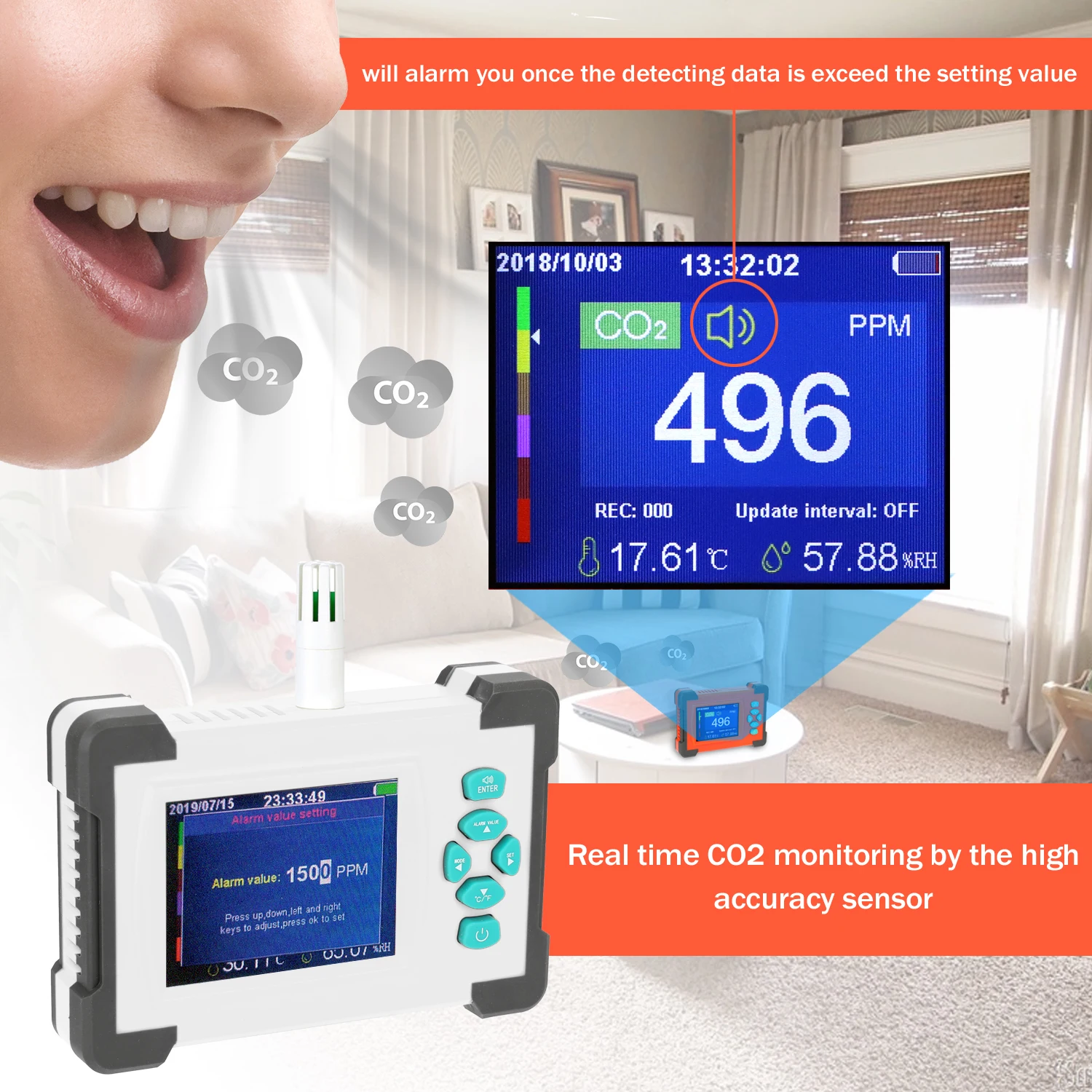 

CO2, CO HCHO TVOC Storagecase