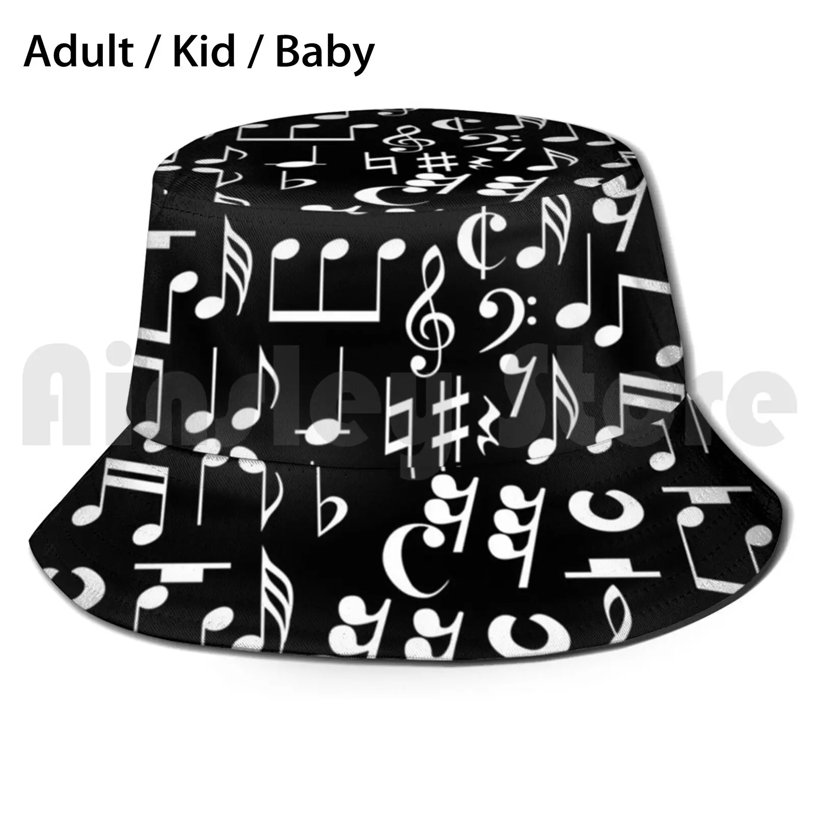 

Музыкальные заметки в черной солнцезащитной шляпе, складная УФ-защита, музыка, музыкальные ноты, Музыкальный концерт, класс To Sing Pop