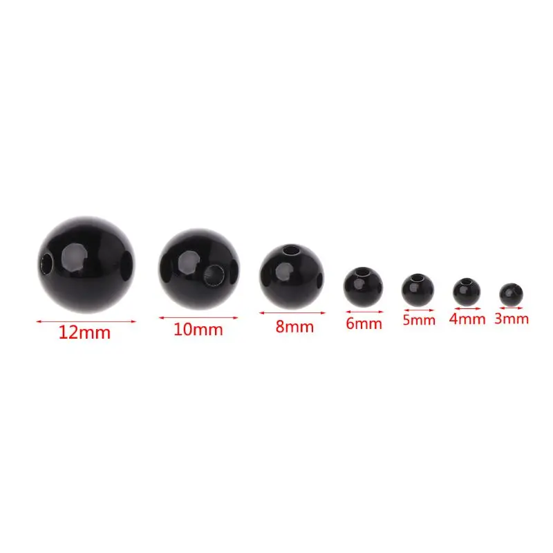 

100Pcs/Bag DIY Doll Toy Eyes Black Plastic Safety Eyes Puppets Doll with Washers