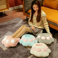 female floor room working slippers warmed plush house loafers womens designer cat claw slippers home shoes