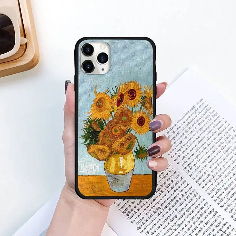 

Van Gogh pintura Phone Case for iPhone 11 12 pro XS MAX 8 7 6 6S Plus X 5S SE 2020 XR mini