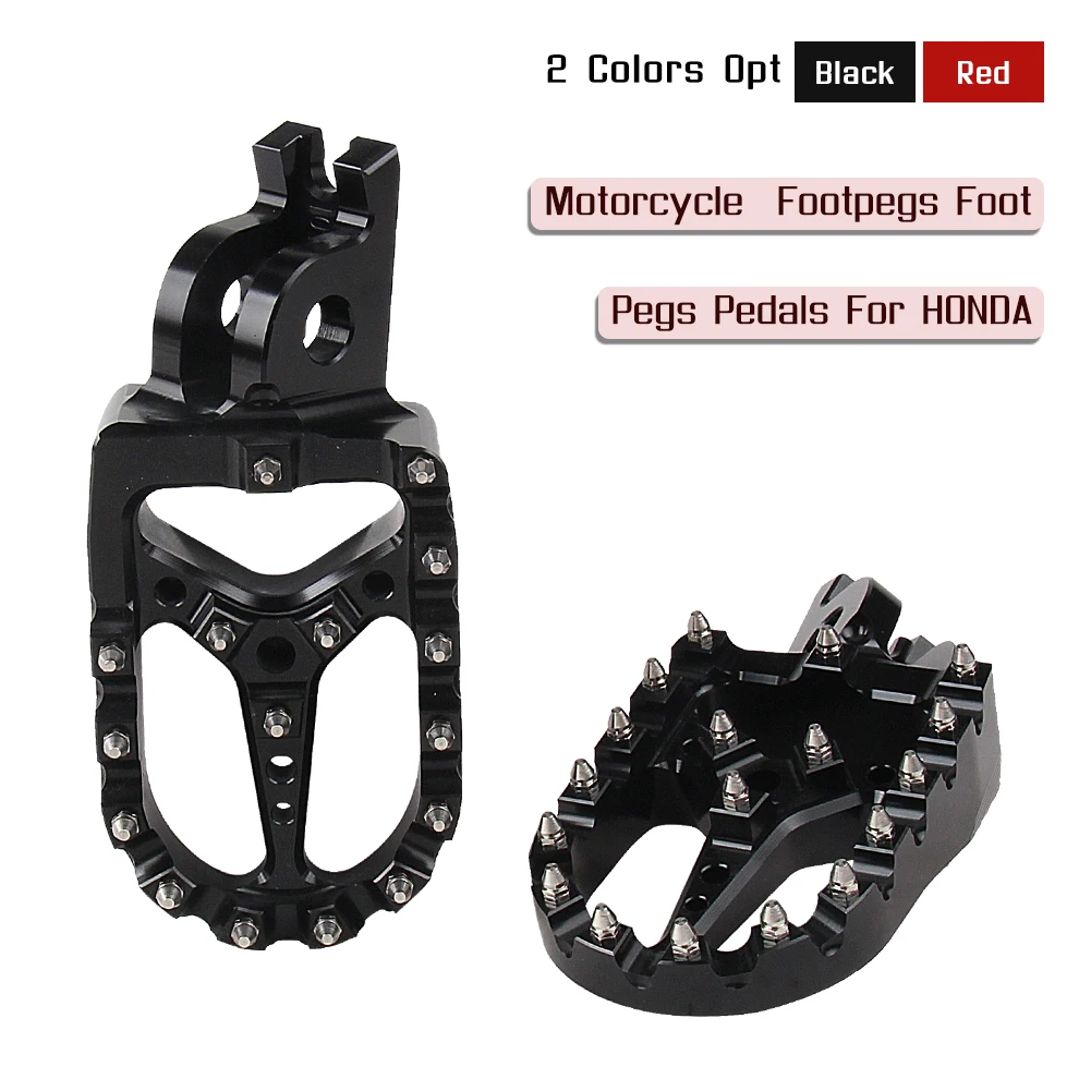 

FootRest Footpegs Pedals For HONDA CR CRF 250L 125R 150R 250R 450R 250X 450X 2002-2021 Motorcross Motobike Streetbike Motorcycle