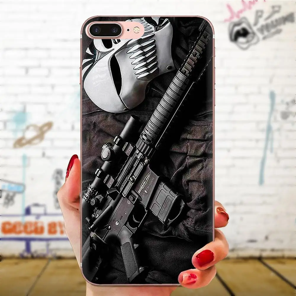Винтовки Ar 15 пистолеты мягкие ТПУ чехлы для телефонов Galaxy Grand A3 A5 A7 A8 A9 A9S On5 On7 Plus Pro
