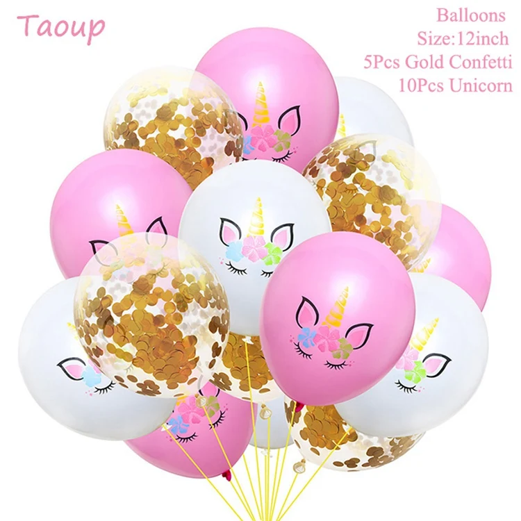 Taoup 1 шт. ручной мультфильм Единорог воздушный шар из фольги аксессуары для животных милый счастливый Единорог День рождения Сувениры Единорог воздушные шары
