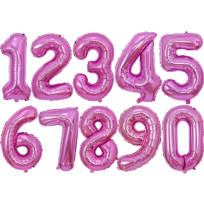

40Inch Purple Red Macaron Number Balloon 0 1 2 3 4 5 6 7 8 9 Number Ballons Baby Shower Birthday Party Wedding Decor Supplies