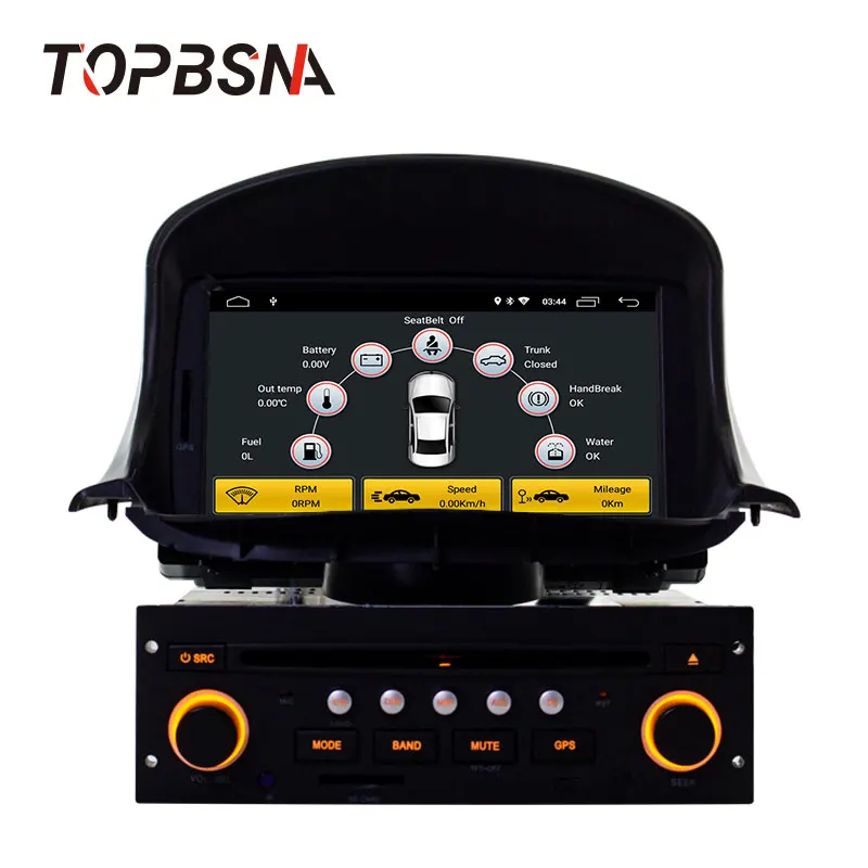 Topsna Android 10 1 Din автомобильный dvd-плеер для peugeot 206 206CC 2007- gps Navi автомобильный радио мультимедиа wifi стерео головное устройство аудио