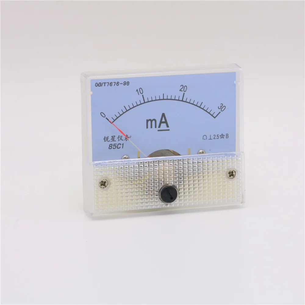 30mA Амперметр аналоговая AMP Панель измеритель тока Хуа 85C1 DC 0 для CO2 лазерный станок