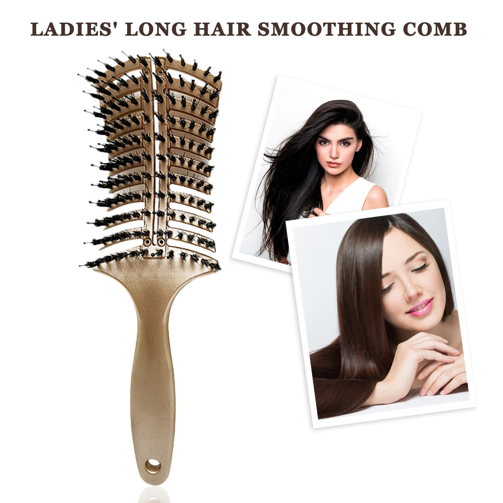 

Plastic Hair Scalp Massager Straight Comb Brush Hairdressing Styling Tools