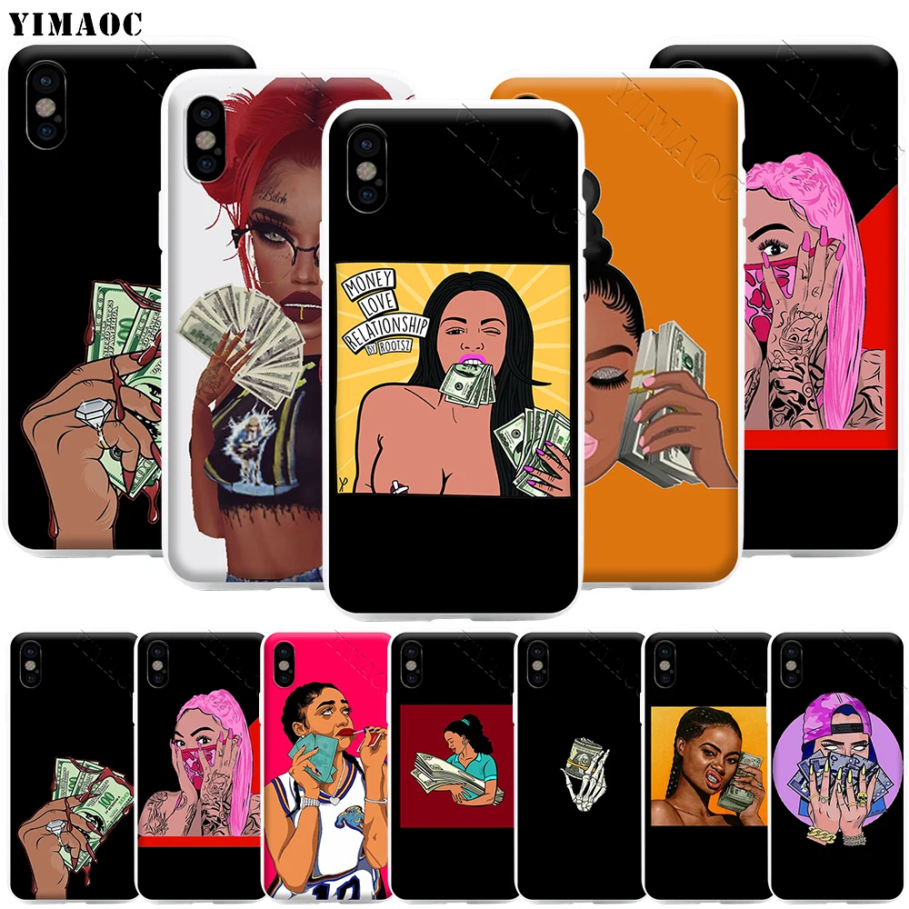 YIMAOC черный чехол для телефона iPhone 11 Pro XS X XR Max 8 7 6 6S Plus SE | Мобильные телефоны и