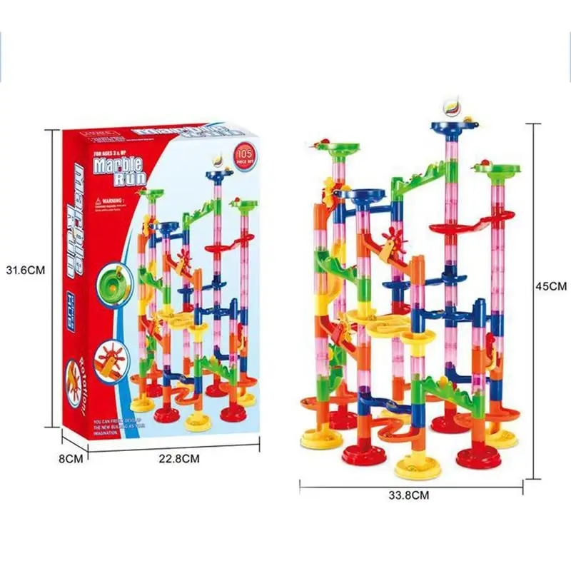 

105pcs/set Space Pipeline Building Block Toys For Children Toys Intelligence Toys Blocks Track Leisure Ball Children's Buil Q2M7