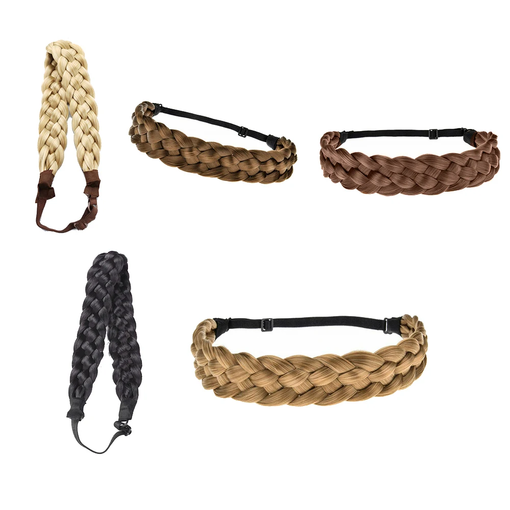 Модный женский синтетический ободок для волос эластичный в богемном стиле парик