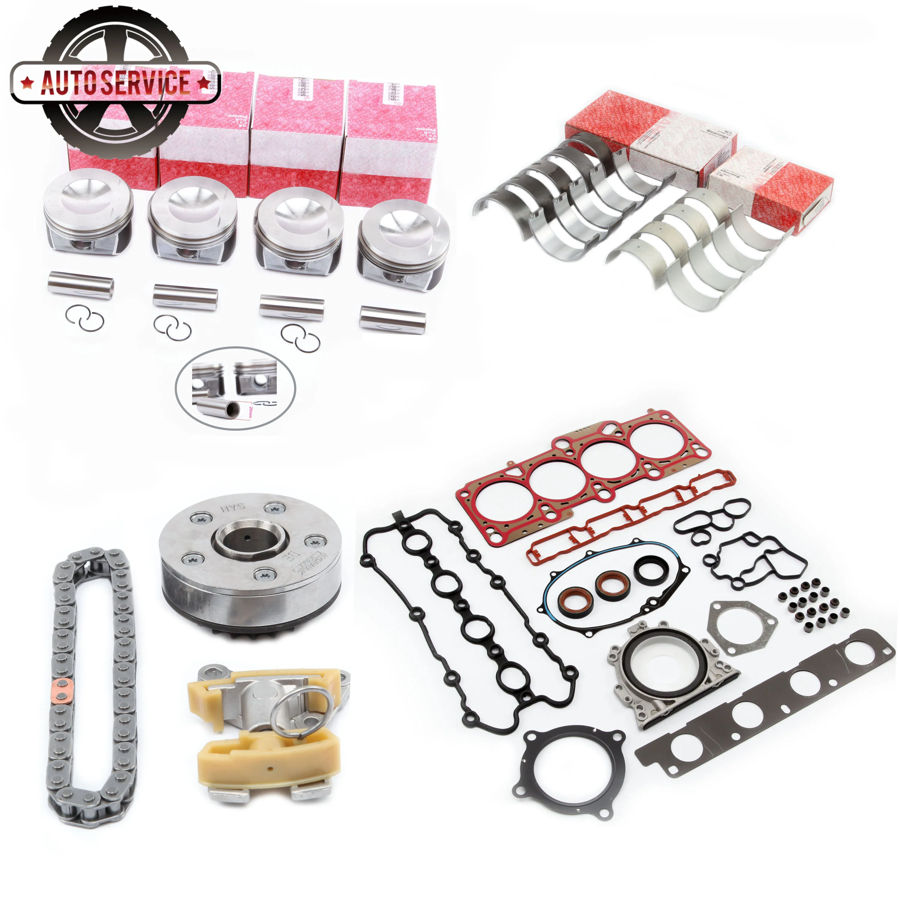 online Novo 06b105701l Anel De Pistão Do Motor Carro Arruela Kit Reparação Para Vw Eos Golf Passat Jetta Skoda Audi A3 A4 A6 Tt 2.0 T Bwa 06f198012t