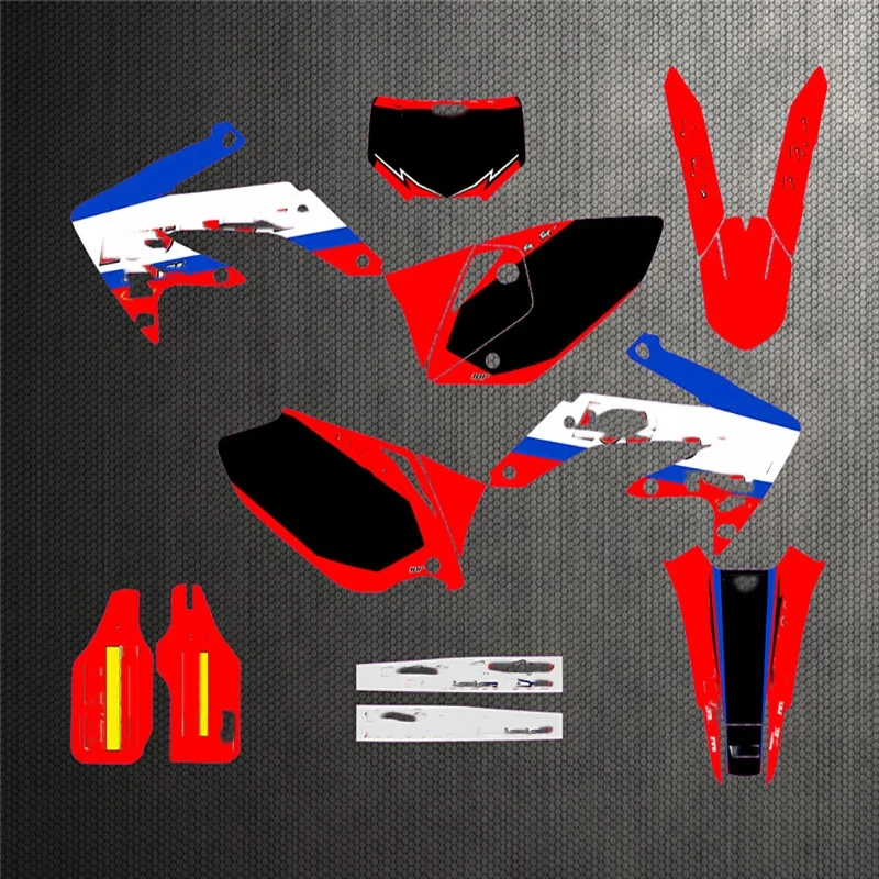 

Customized Number Full Sticker Kit Graphics Backgrounds Decal For Honda CRF450X 2005 - 2012 CRF 450X 2011 2010 2009 2008 2007