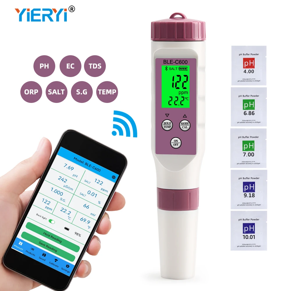 

yieryi Bluetooth PH-метр для аквариума