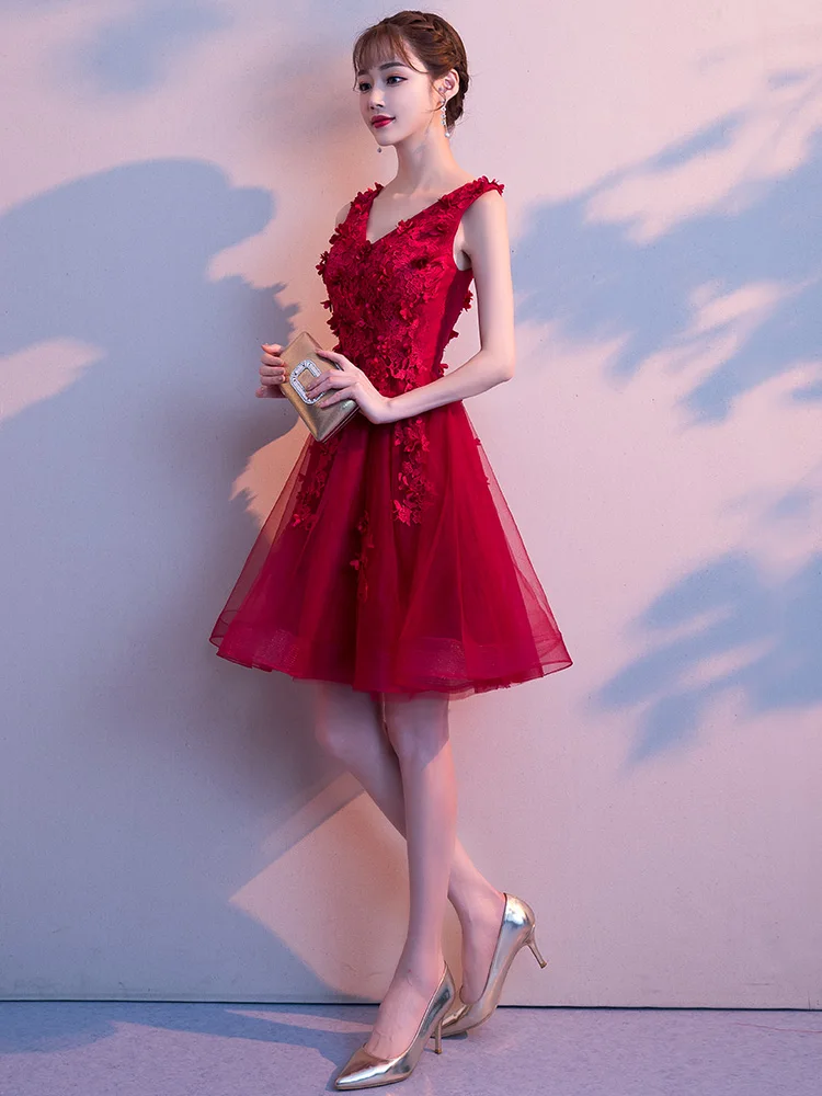 Платье женское короткое без рукавов для подружек невесты | Свадьбы и торжества