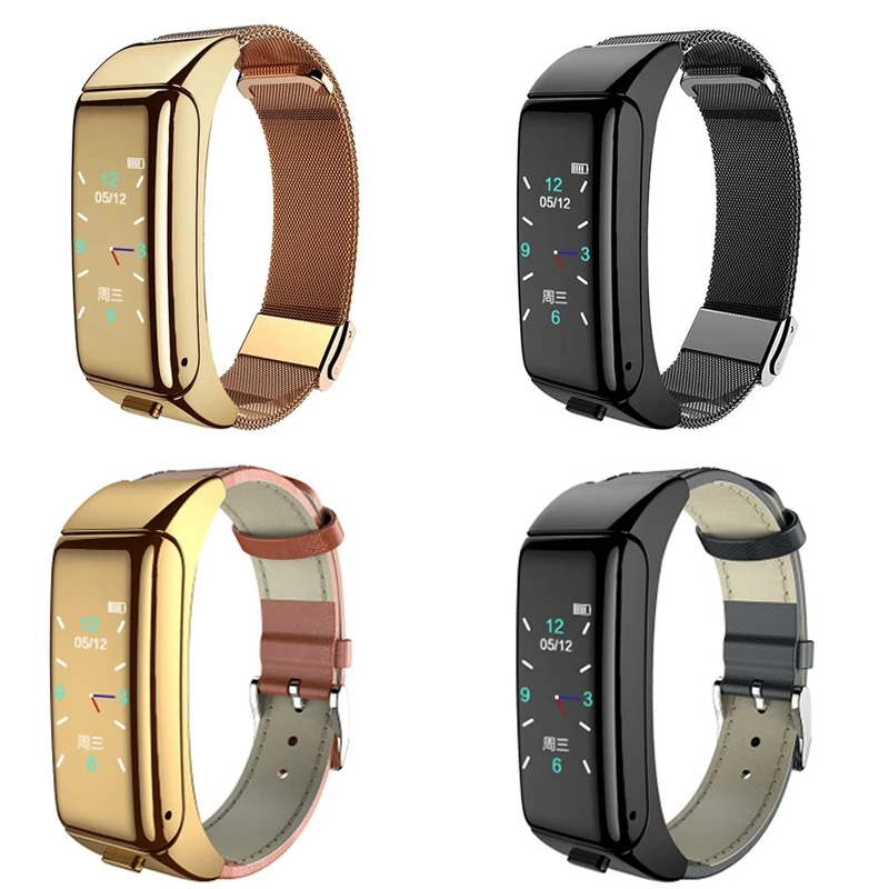 

Умный браслет с Bluetooth-гарнитурой, спортивные часы, пульсометр и голосовой монитор, модный