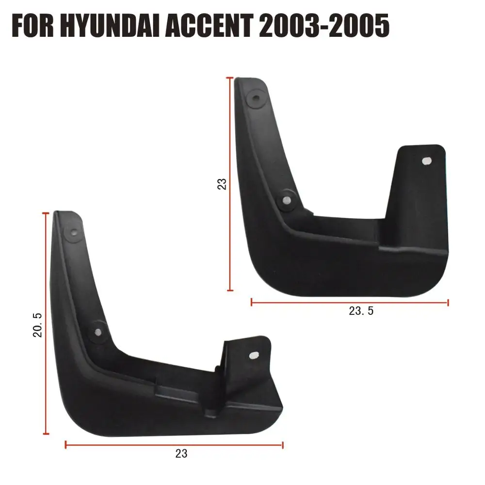 Брызговики для Hyundai Accent 2003 2005 8683125500 брызговики автомобиля 25500 YC101041|Грязезащита| |