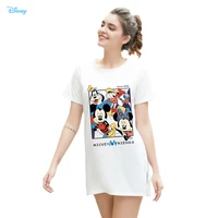 disney cartoon mickey mouse tshirt tops summer casual oversized women midi t shirts streetwear harajuku ladies tshirt 2021 anime
