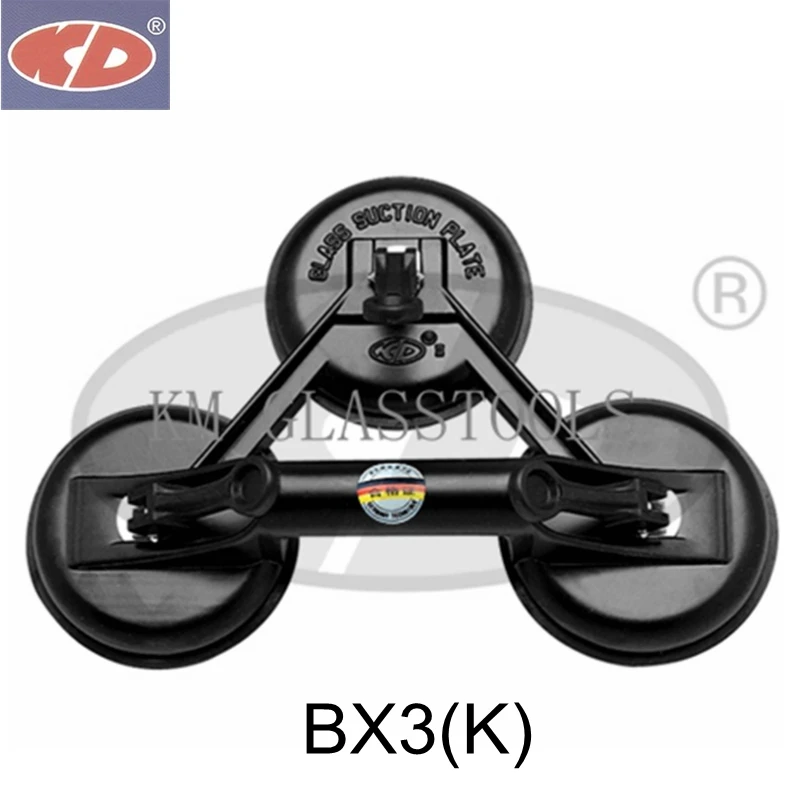 Высокое качество! KD 3-чашка King of Sunction Plate 210 кг для стекла. BX3(K