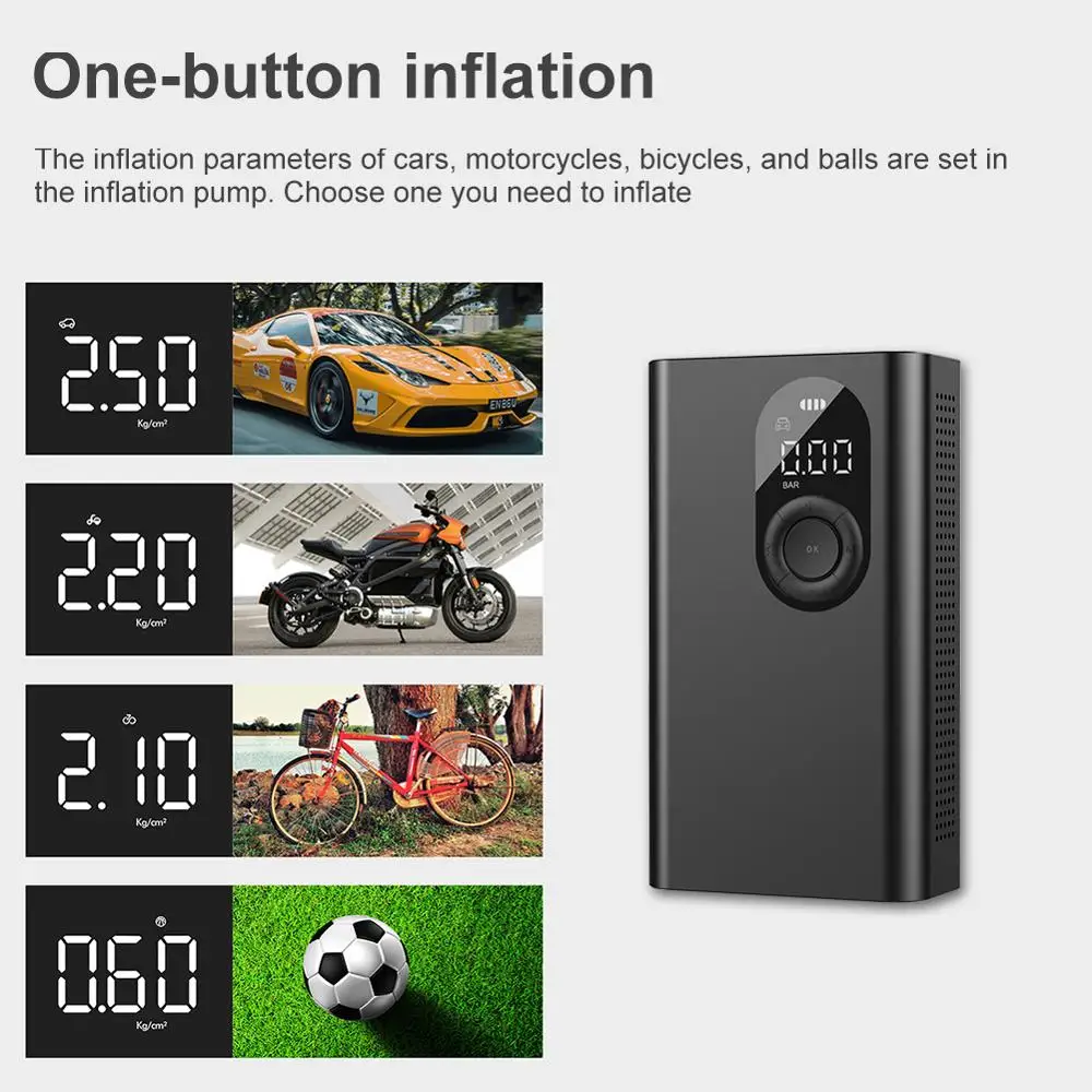 Precio Compresor De Aire Eléctrico Portátil Para Coche, Bomba De Aire De Alta Presión, Micro Inflador De Neumáticos