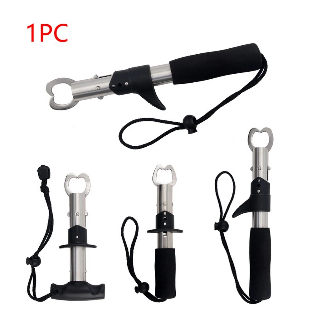 

1pc Fishing Grip Lure Stainless Steel Light Lip Clamp Tackel Goods Grabber Preservative Equipment High Quality GJ0021